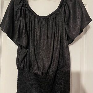 Michael Kors Shimmering Black Blouse